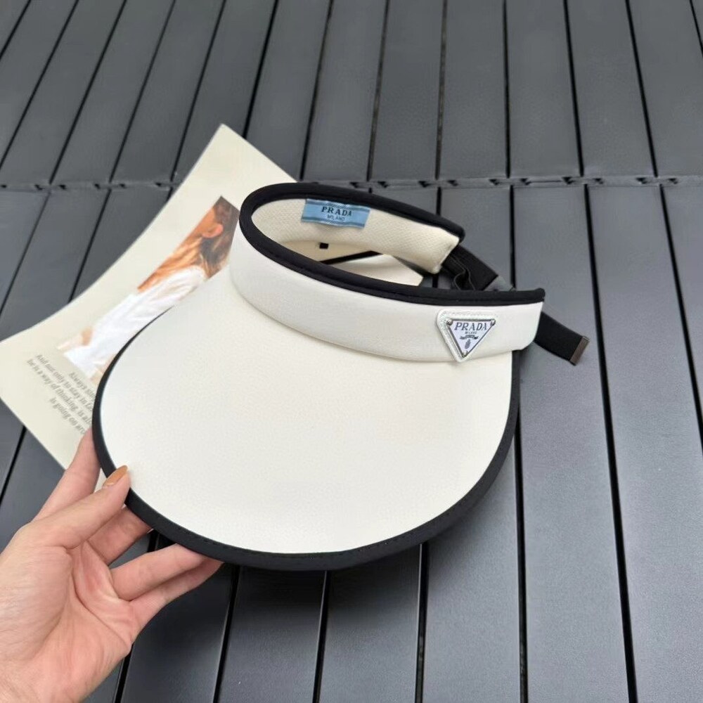 Prada Re Nylon Visor White - Picture 8 of 8